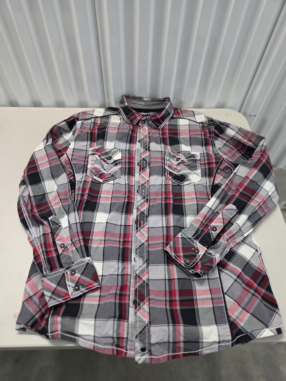 Buckle Black Athletic Fit Western Shirt Men's Size XL